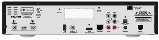 Back of Bell 9241 Receiver