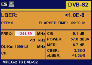 Promax Explorer HD, Satellite Digital Analysis